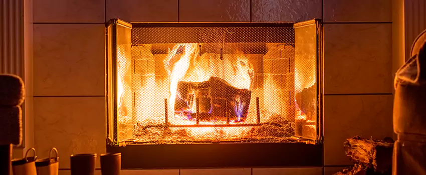 Mendota Hearth Landscape Fireplace Installation in Broadview Heights, Ohio