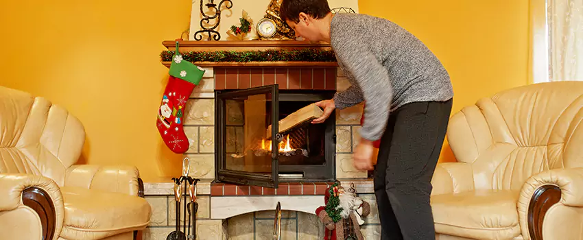 Rusted Metal Fireplace Restoration in Broadview Heights, Ohio