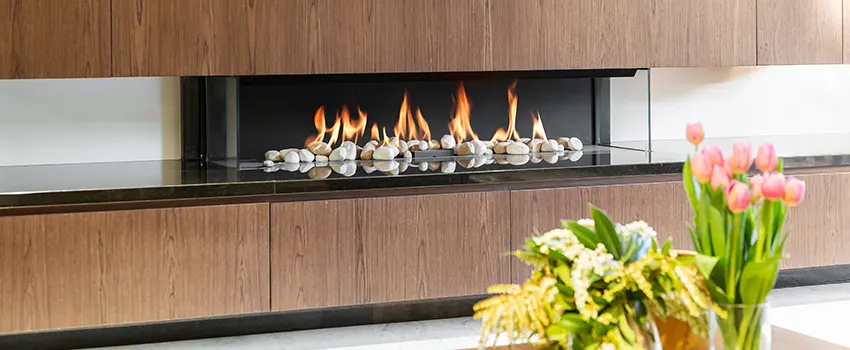Double-height Fireplace Design Refurbishment in Broadview Heights, Ohio